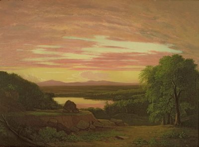 Paisaje, atardecer de Asher Brown Durand